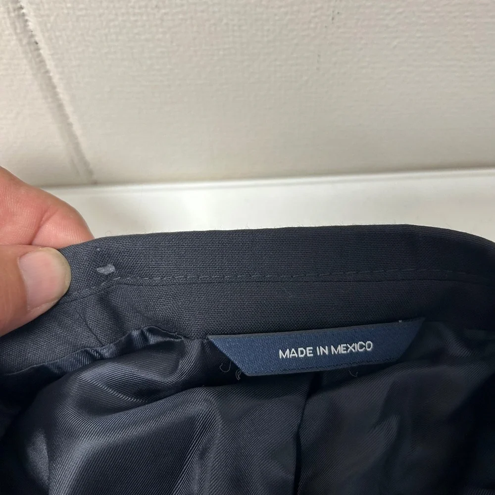Brooks Brothers Fleece Blazer Boys 20 Navy Blue Wool Two-Button Sport Coat